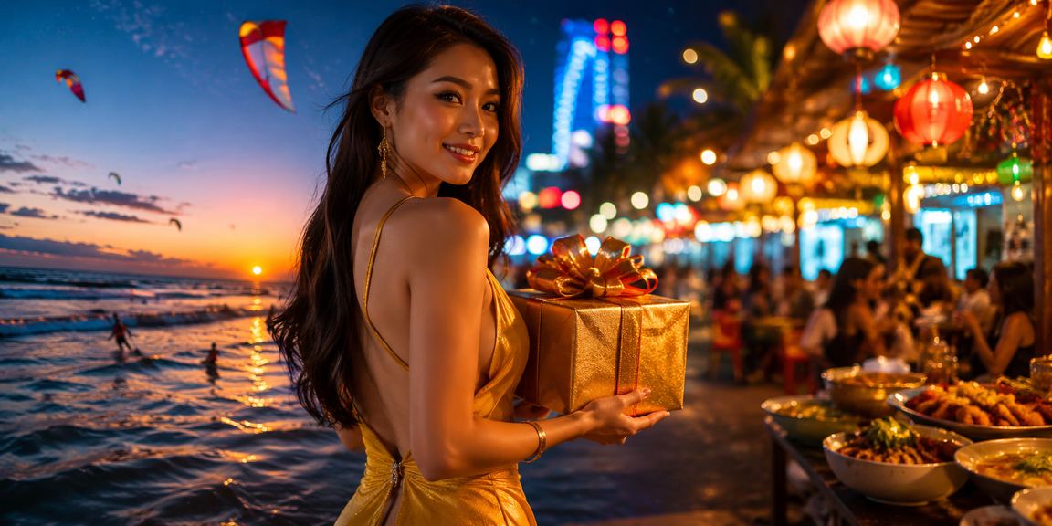 Không khí cá cược bóng đá tại chợ đêm Mũi Né, Bình Thuận về đêm